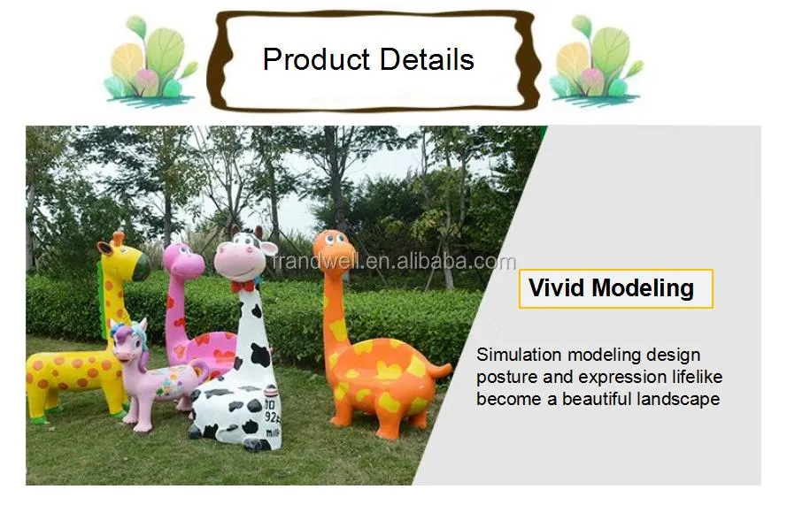 Most Popular Life Size Resin Fiberglass Animal Chairs for Sale