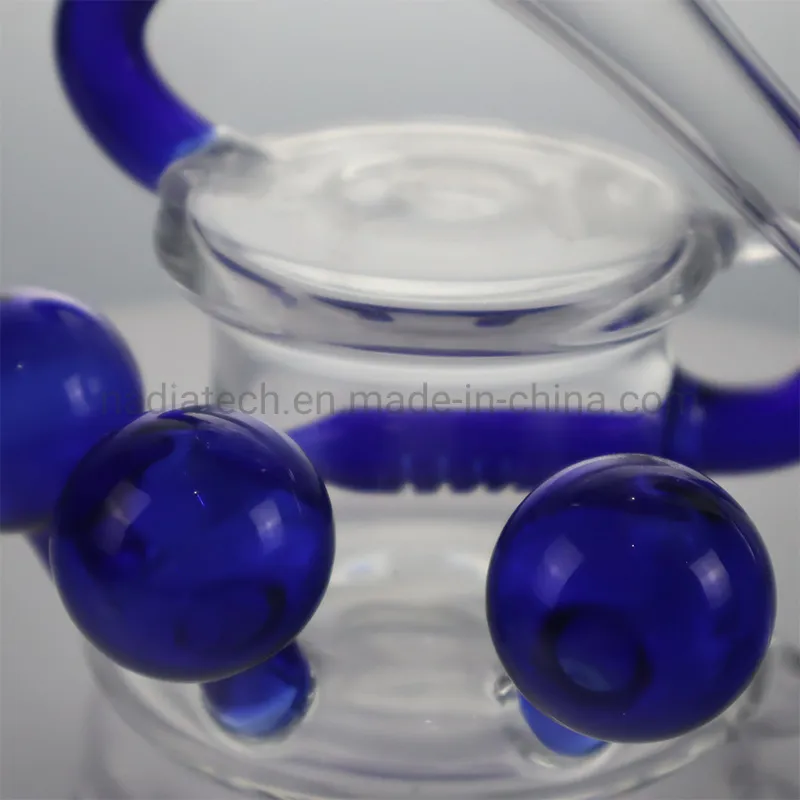 Nadia Telescope Bubble Recycler Percolator Glass Water Pipe