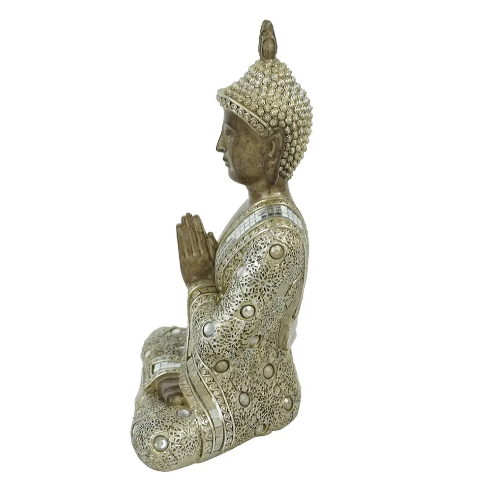 New Arrive Feng Shui Decorative Sitting Buddha Statue Meditating Resin Buddha