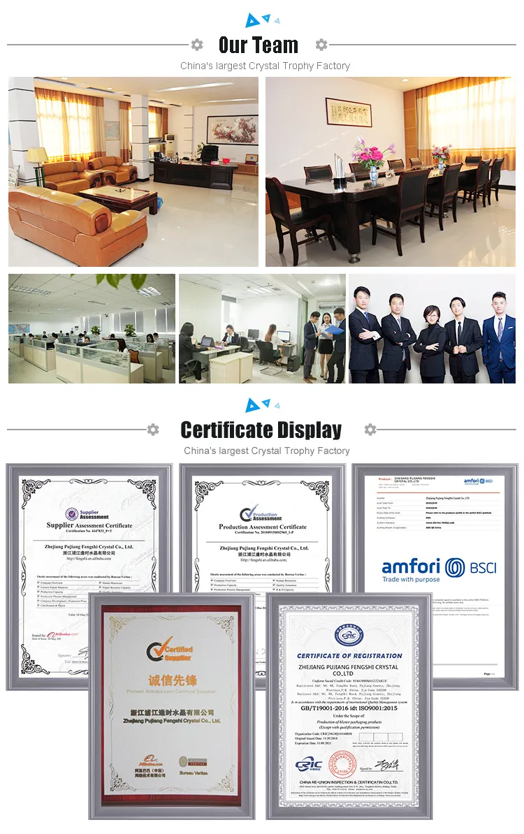 New Customized Business Trophies Clear Trapezoidal Trophy Sandblasting Crystal Plaque Block Crystal Award