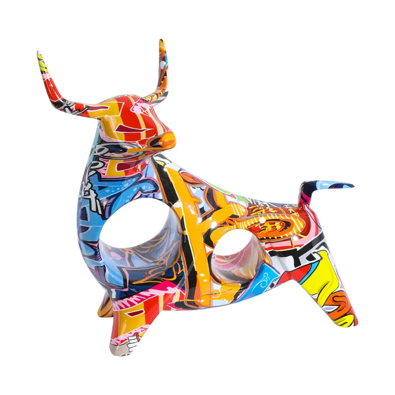 New Design Bull Sculpture Home Accessories Figurines for Art Craft Ornament Home Decoration