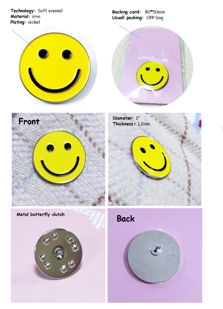 New Design Fashion Hard or Soft Custom Colorful Die Struck Souvenir Lapel Pins