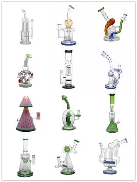 New Design Glass Smoking Pipe Glass Water Pipe Colorful Glass DAB Rigs