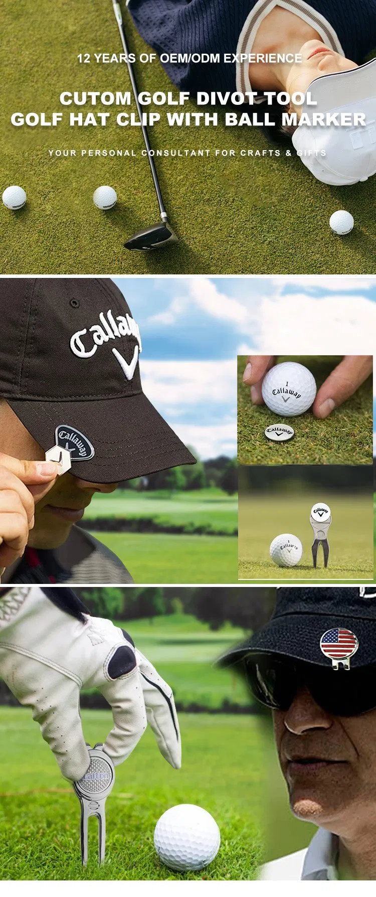 New Design Men Rack for Kids 6-12 for Women Clearance Sale Kit Custom Blank Magnet Golf Pitch Fork