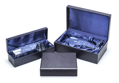 Crystal Glass Gem Cylindrical Prize Plated Color