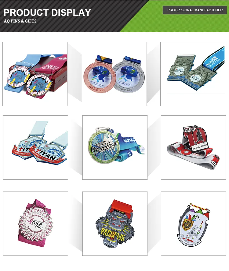 Nickel Soccer Medal with Balll Chain Medals with Ball Chain Medallion Trophy (329)