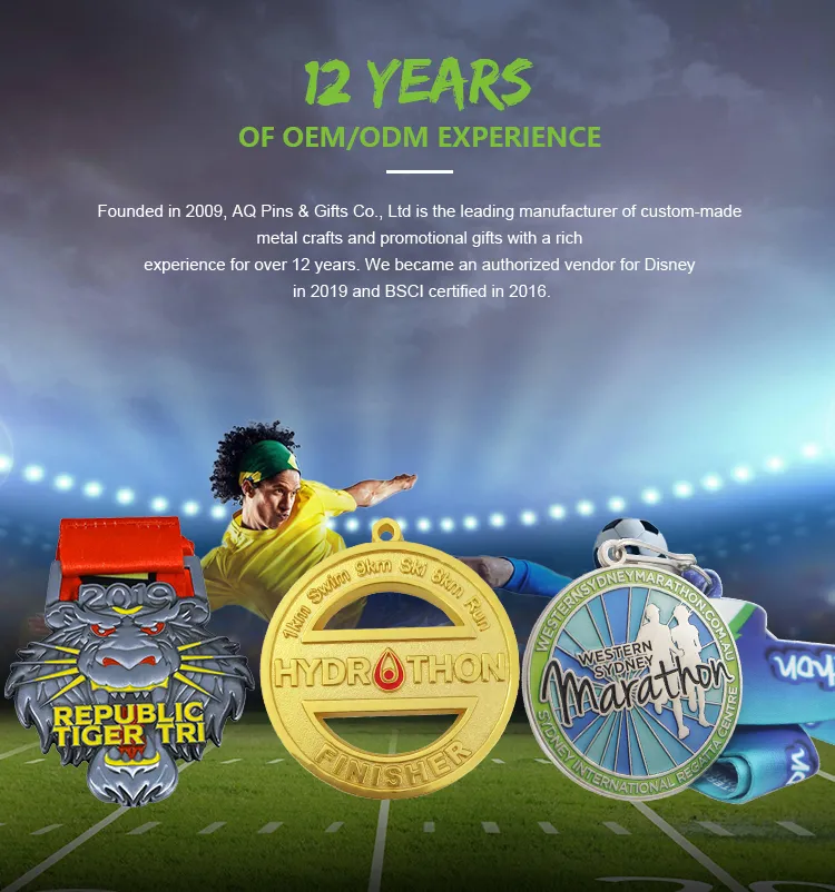 Nickel Soccer Medal with Balll Chain Medals with Ball Chain Medallion Trophy (329)