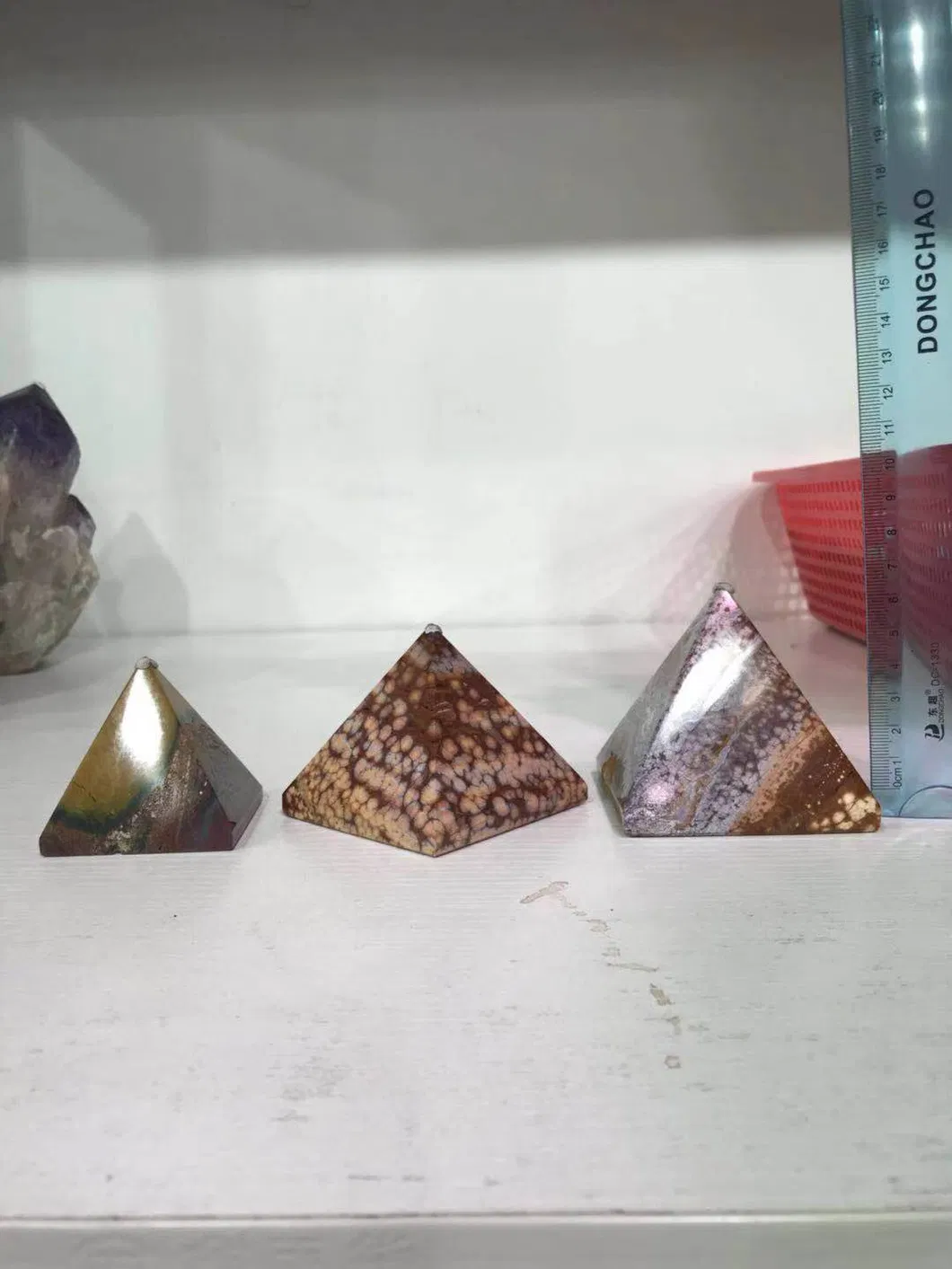Ocean Jasper Pyramid Crystal Decoration Donghai Crystal