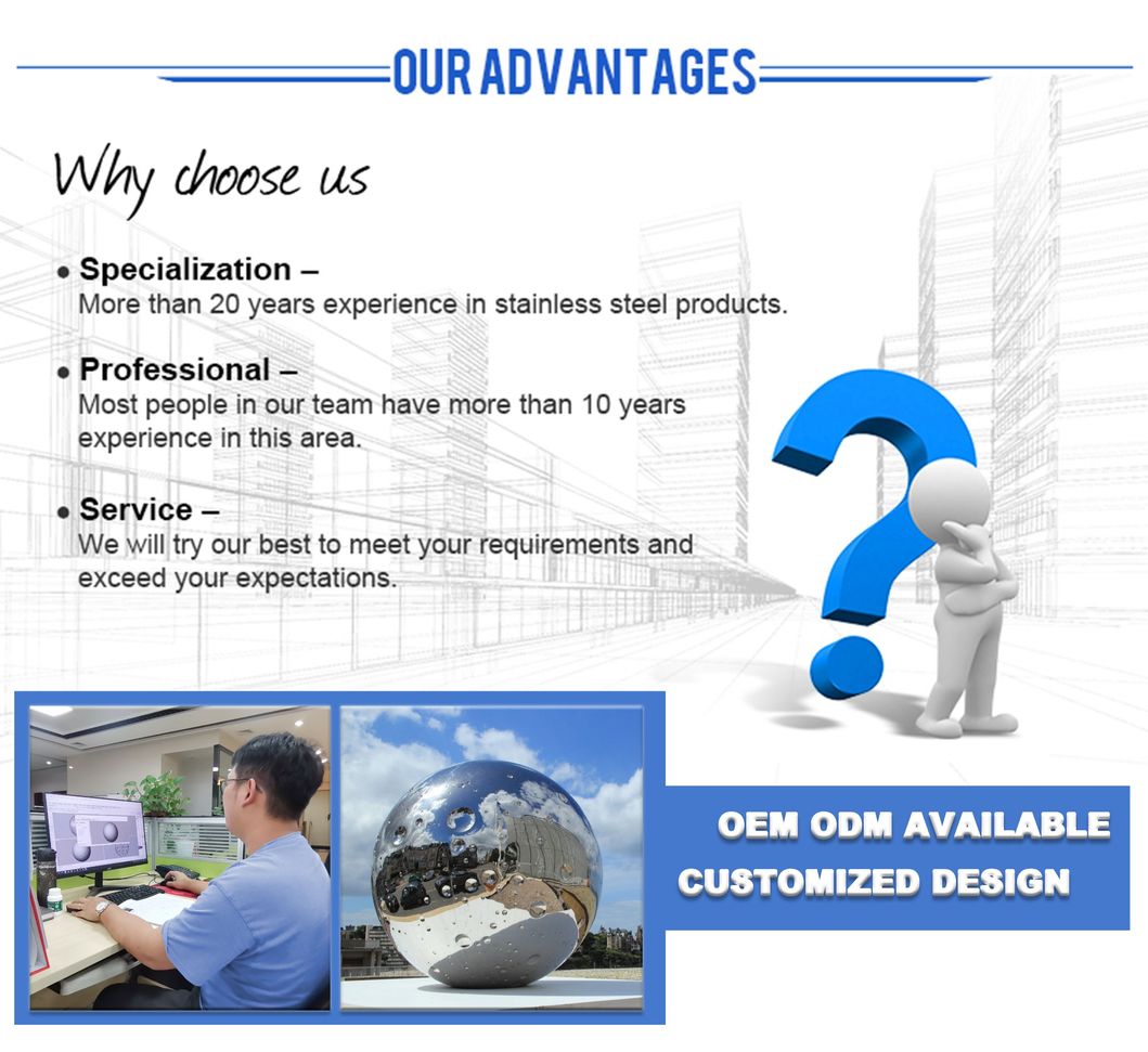 Outdoor Abstract Sphere Statue Modern Decoration Metal Stainless Steel Ball Sculpture on Sale