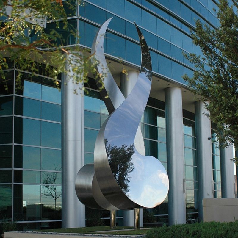 Outdoor Abstract Sphere Statue Modern Decoration Metal Stainless Steel Ball Sculpture on Sale