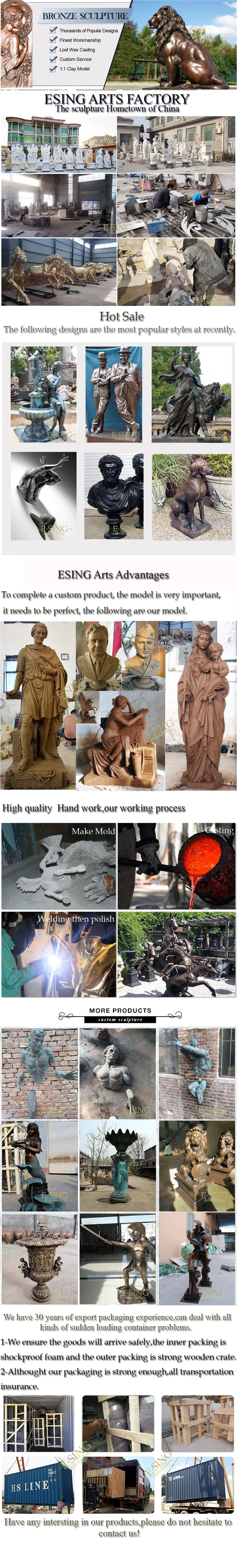 Outdoor Decorative Outdoor Bronze Walking Lion Sculpture Animal State for Garden Villa House