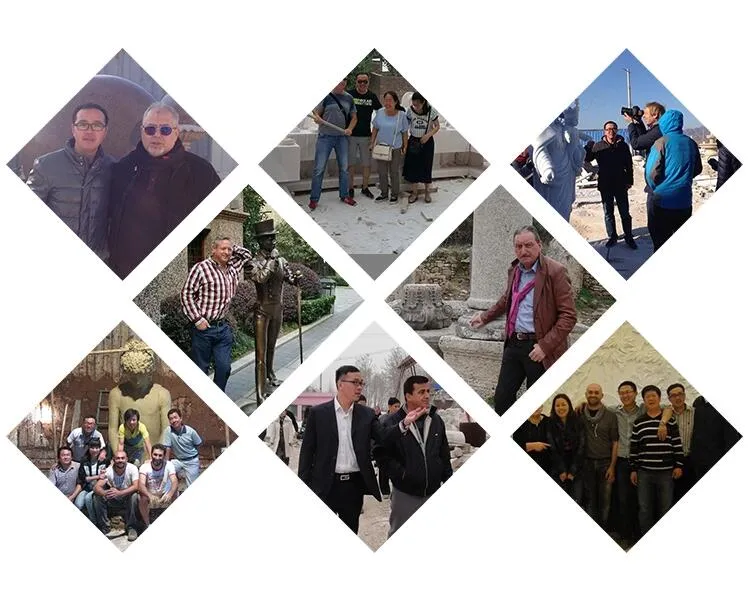 Outdoor Garden Decoration Metal Craft Bronze Gorilla Statues