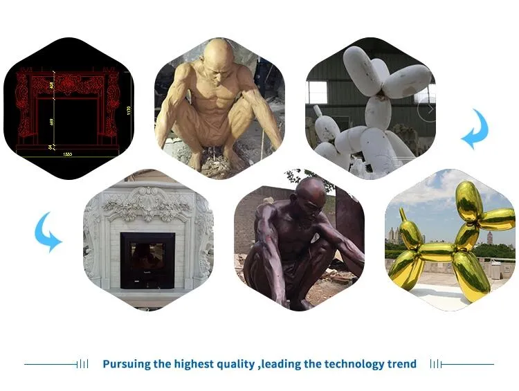 Outdoor Large Size Bronze Dog Sculpture for Decoration