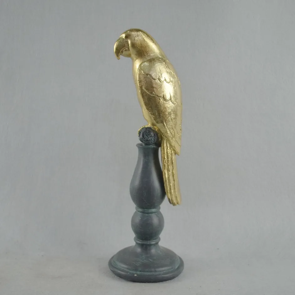 Owl Figurine Home Statue Resin Jewelry Box, Polyresin Owl/Parrot Sculpture Jewelry Box