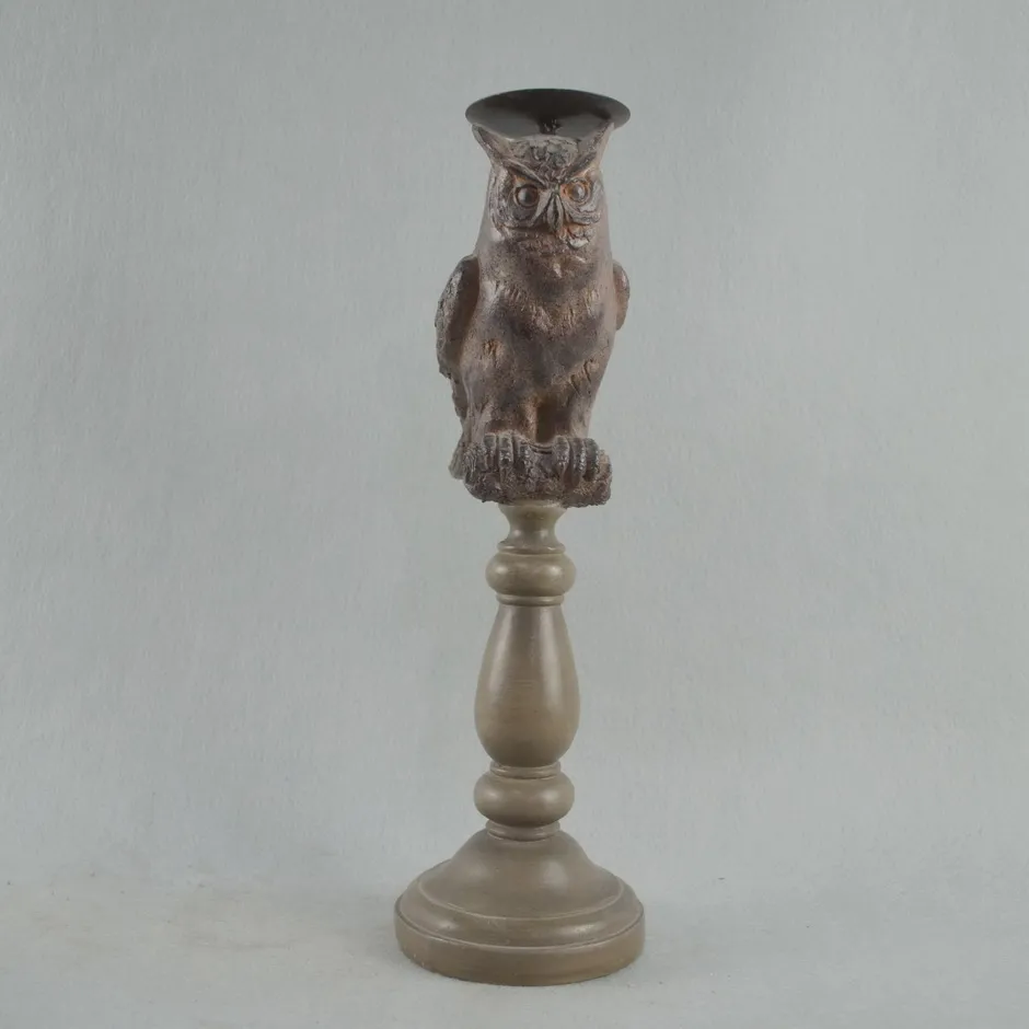 Owl Figurine Home Statue Resin Jewelry Box, Polyresin Owl/Parrot Sculpture Jewelry Box