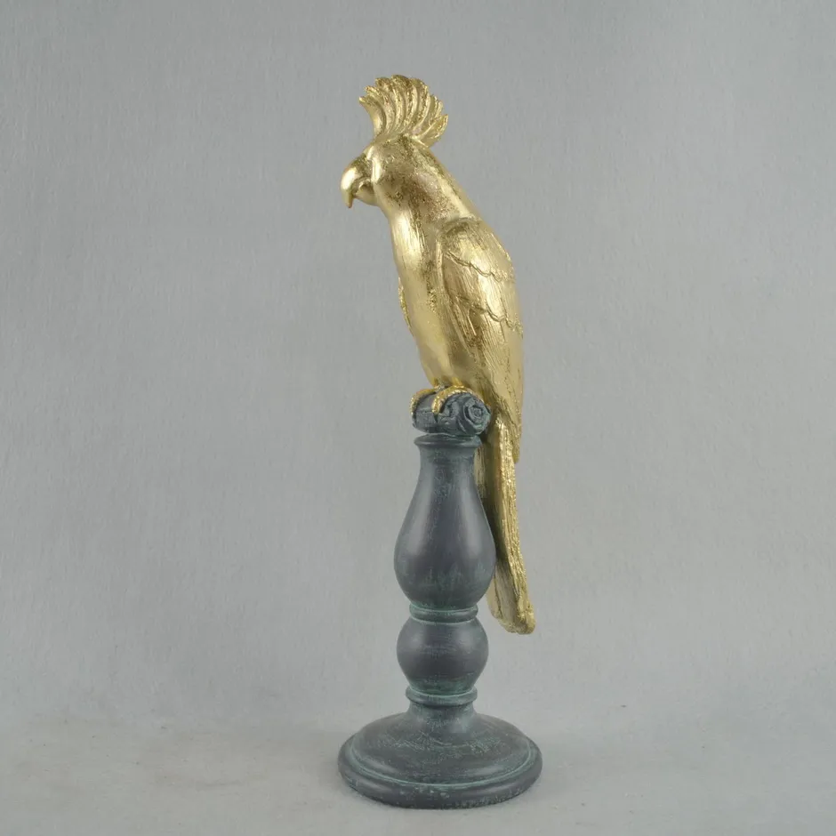 Owl Figurine Home Statue Resin Jewelry Box, Polyresin Owl/Parrot Sculpture Jewelry Box