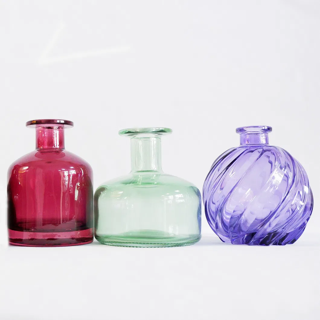 Peculiar Aromatic Glass Bottles, Creatively Designed Glassware, Colorful and Transparent Small Glass Cans,