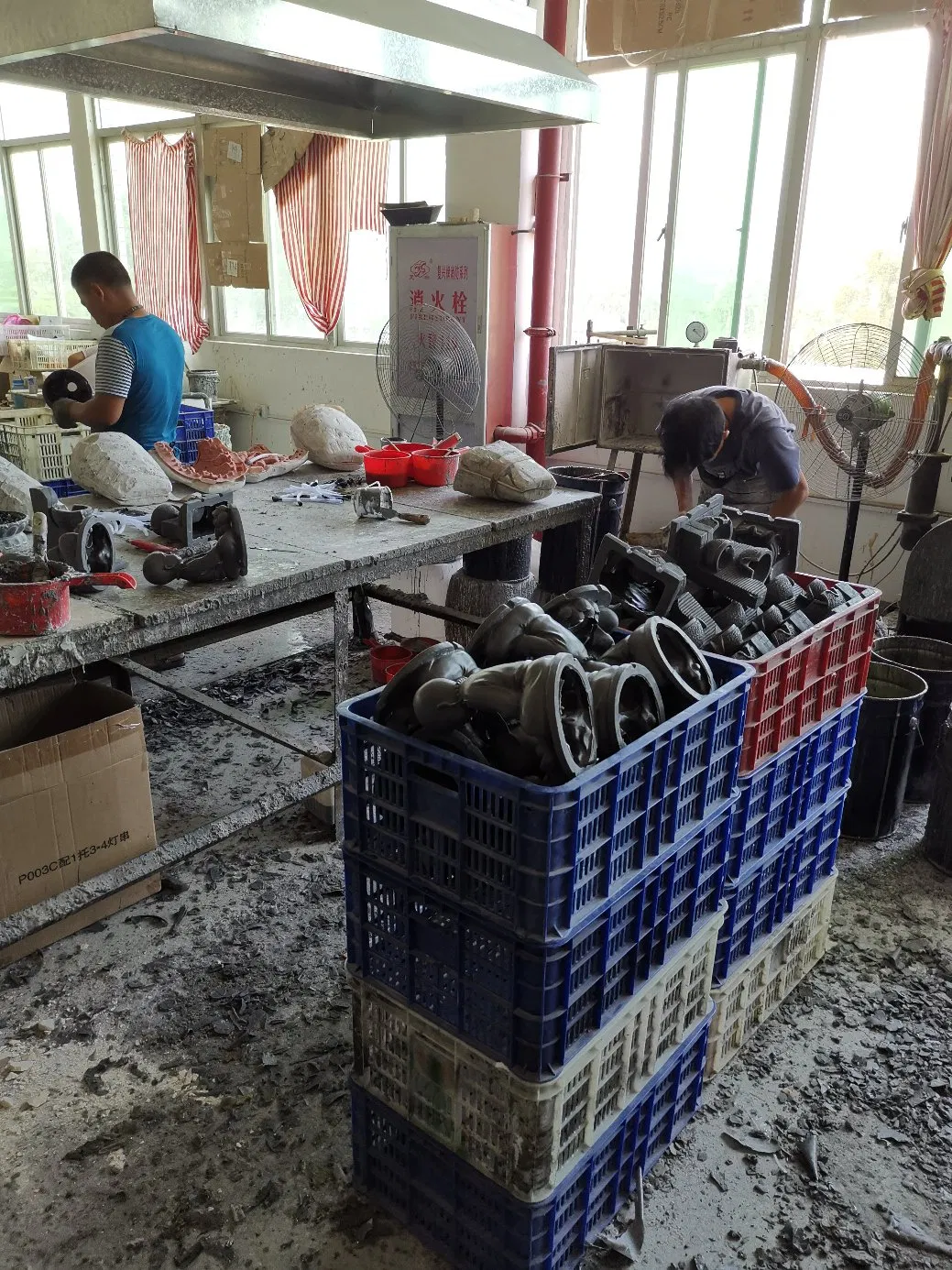 Polyresin House with Windmills with LED Lights & Music