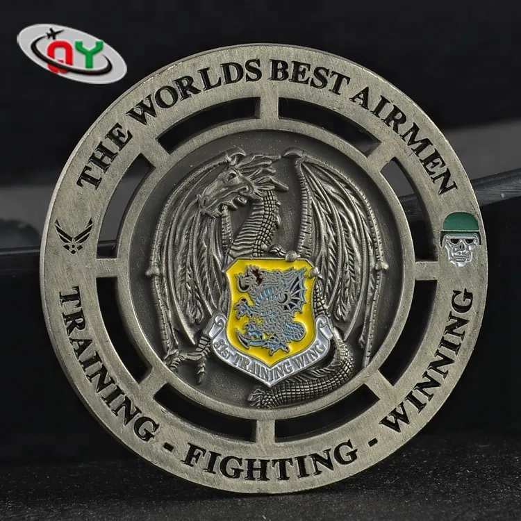 Promotional Cheap Custom Engraved Coin Armor of God 3D Challenge Coins For Sale