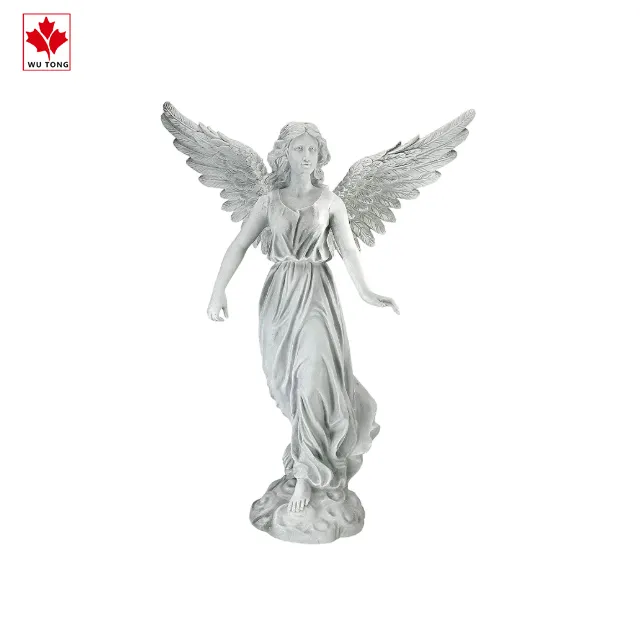 Realistic Figurine Craft Resintoscano Angel of Patience Statue Garden Decor