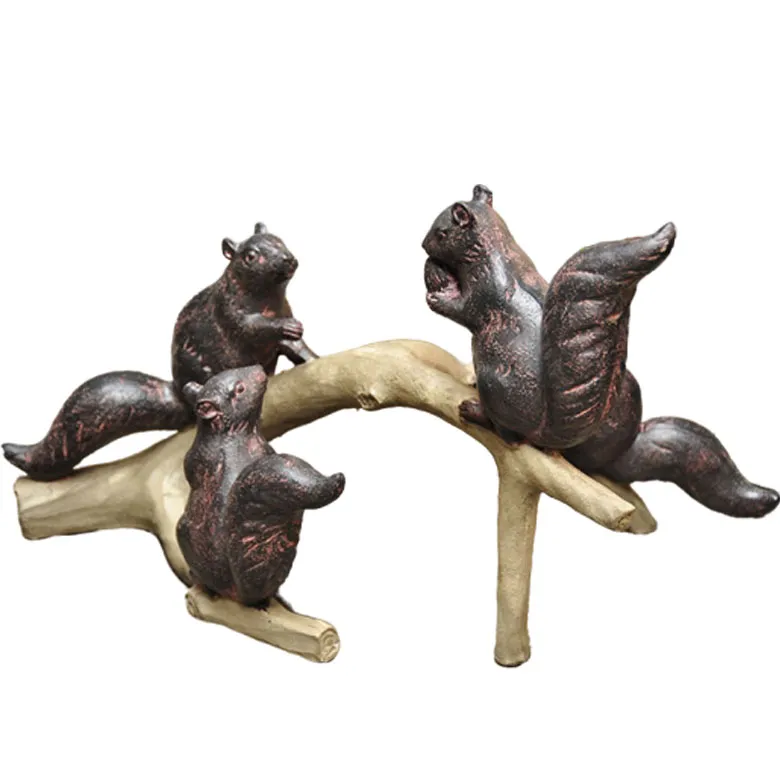 Resin Copper Sculpture Bronze Animal for Garden