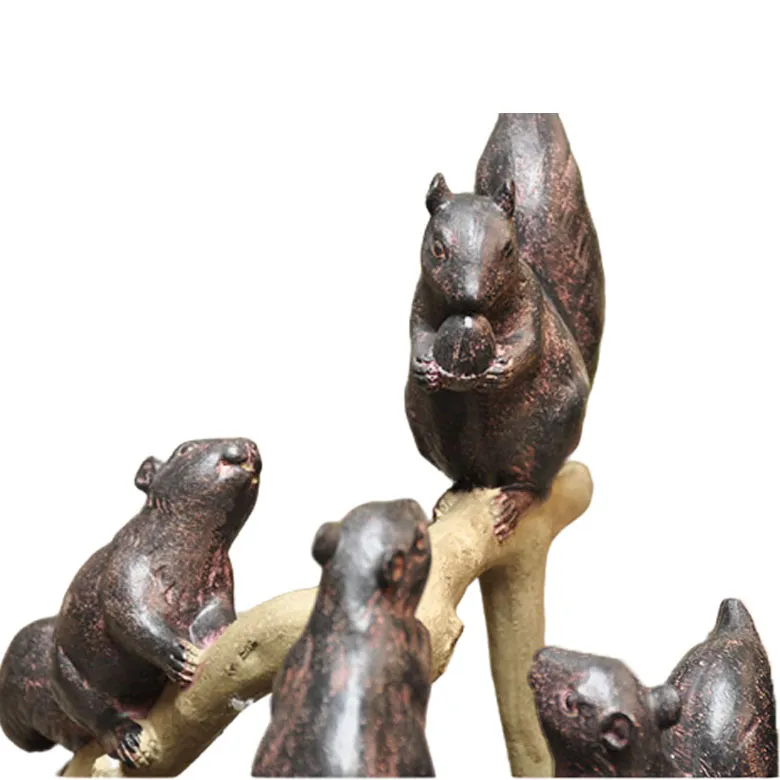 Resin Copper Sculpture Bronze Animal for Garden