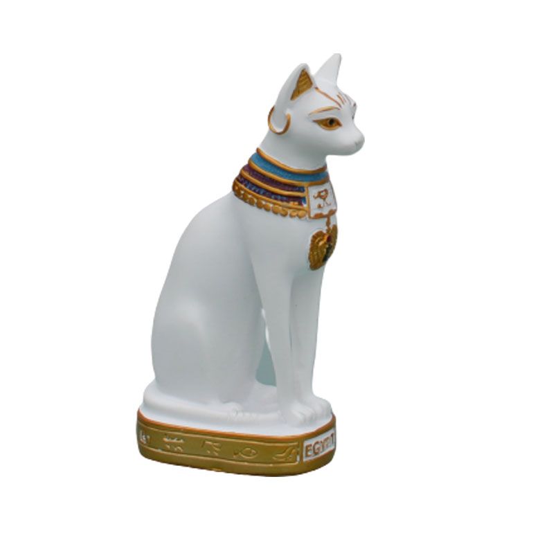 Resin Egyptian Goddess Cat Decorative Figurine Statue