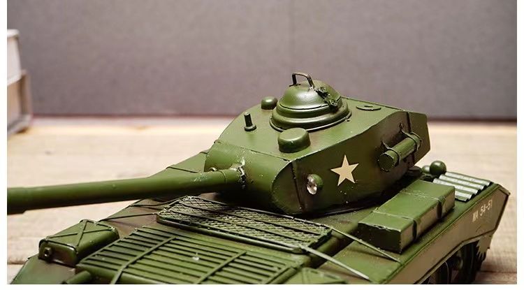 Retro Ironwork Props Display Tank Simulation Model Pure Handmade Crafts