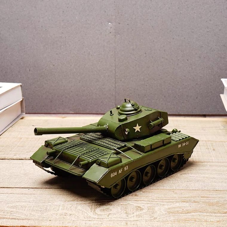 Retro Ironwork Props Display Tank Simulation Model Pure Handmade Crafts