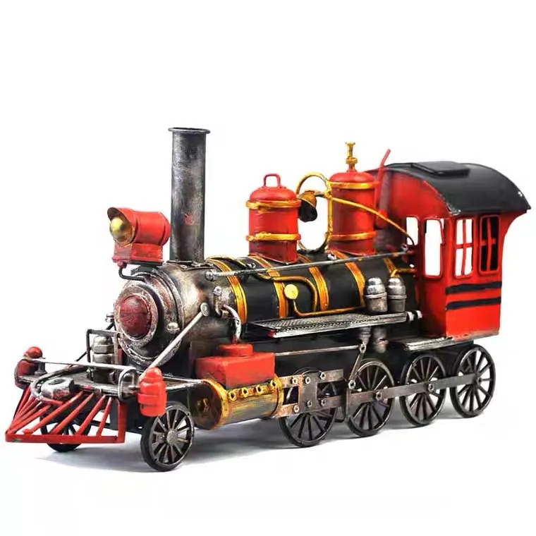 Retro Steam Train Model Handicraft Decoration Ornaments