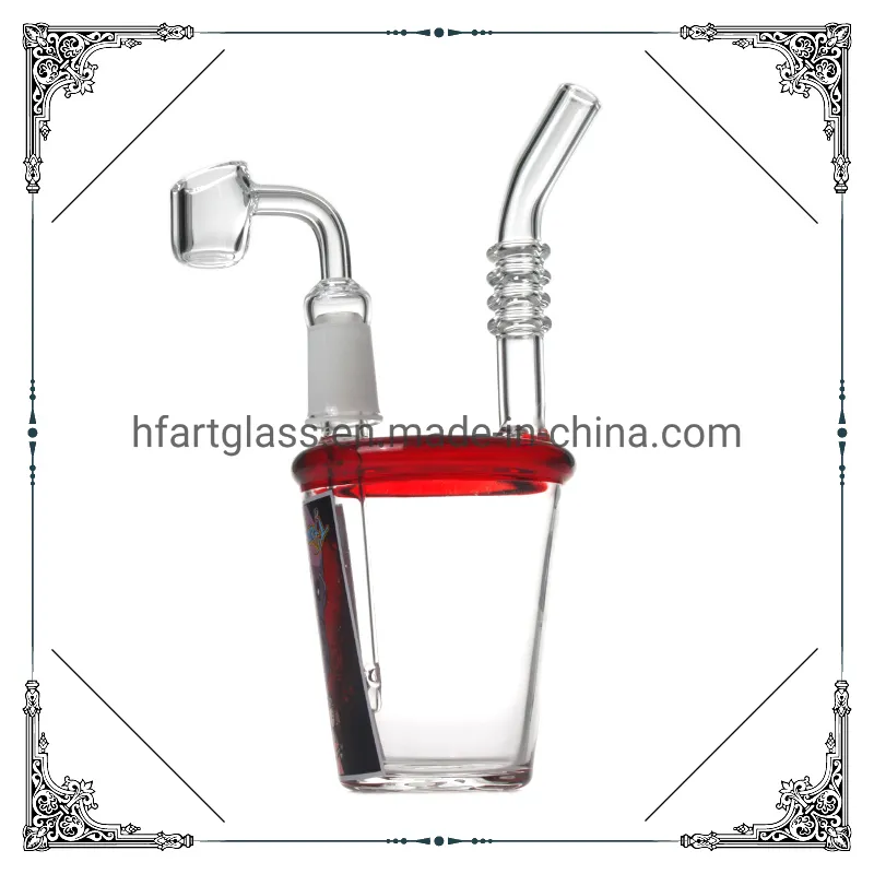 Rick and Morty Red 7.8" DAB Rigs Cap Bubbler Quartz Banger Smoking Glass Water Pipe