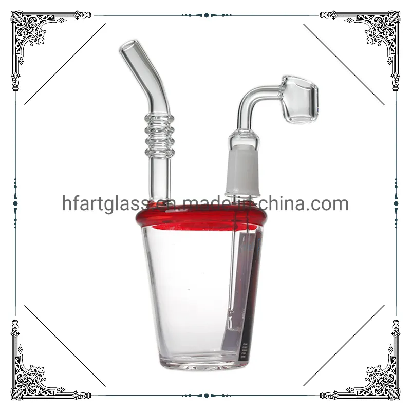 Rick and Morty Red 7.8" DAB Rigs Cap Bubbler Quartz Banger Smoking Glass Water Pipe