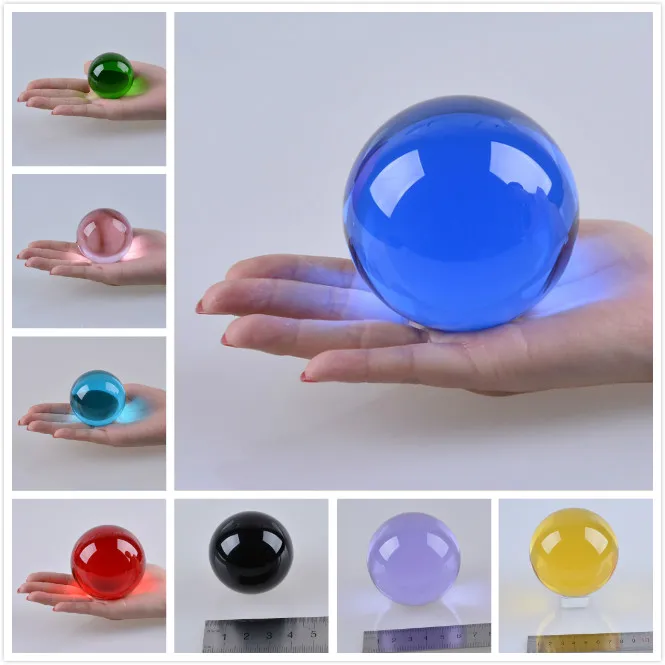 Romantic Purple Crystal Glass Ball Sphere for Wedding Gift