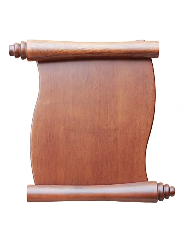 Rosewood Piano High Gloss Finish Wooden Craft Plaque Scroll Wall Awards Plaque