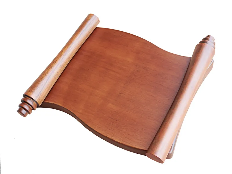 Rosewood Piano High Gloss Finish Wooden Craft Plaque Scroll Wall Awards Plaque