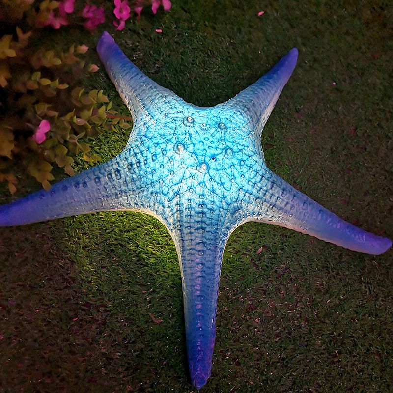 Shells and Starfish Lamp Sculpture