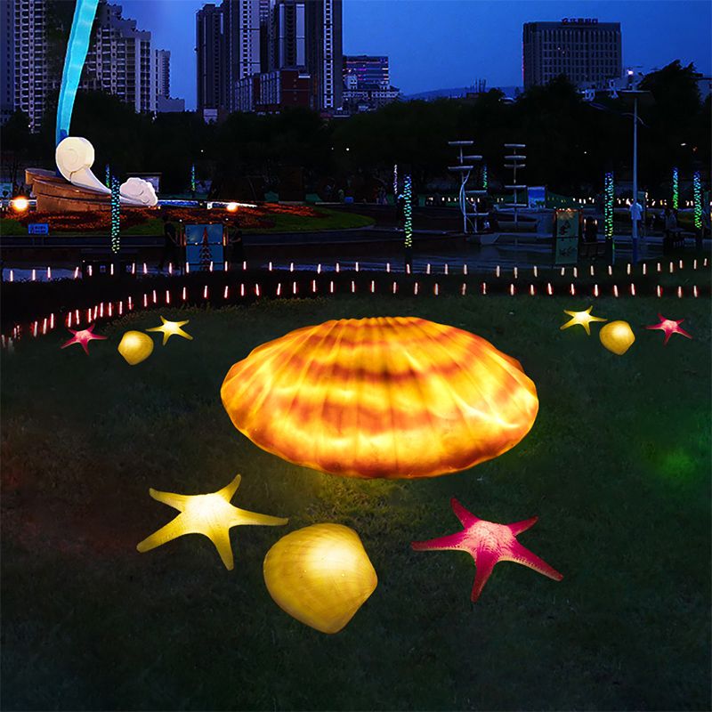 Shells and Starfish Lamp Sculpture