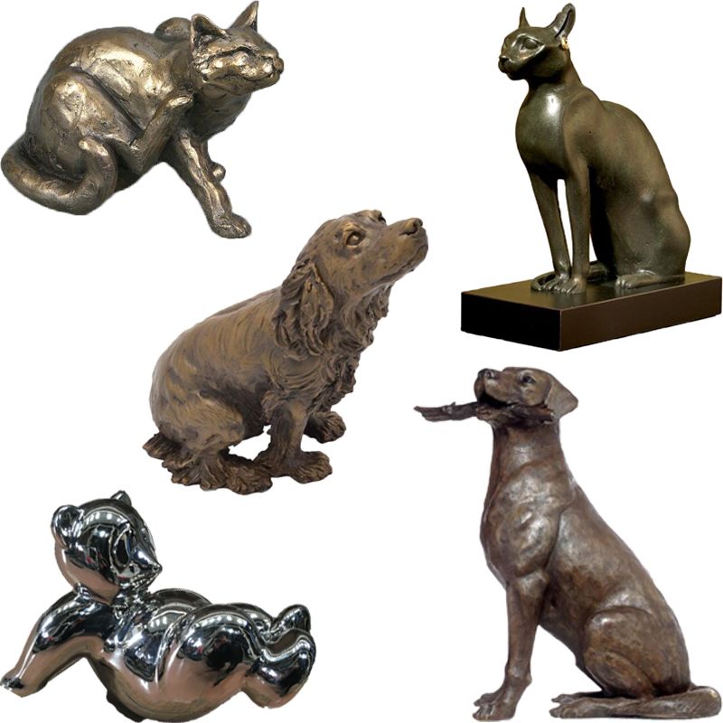 Small Cast Bronze Sculpture Indoor Cabinet Decoration, Outdoor Garden Decoration