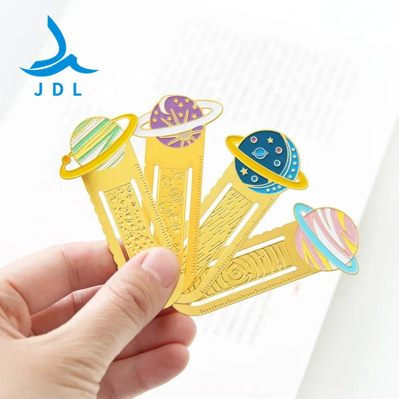 Souvenir Handmade Fine Gold Special Custom Metal Bookmark Office Supply