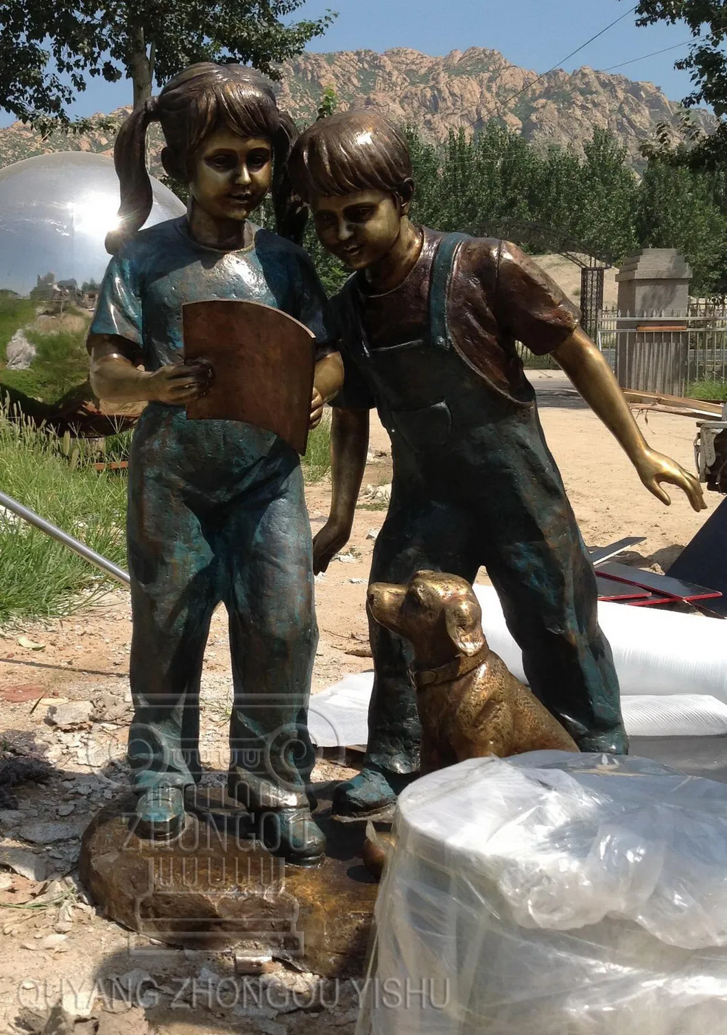 St. Michael Bronze Statue Garden Decoration Sculpture