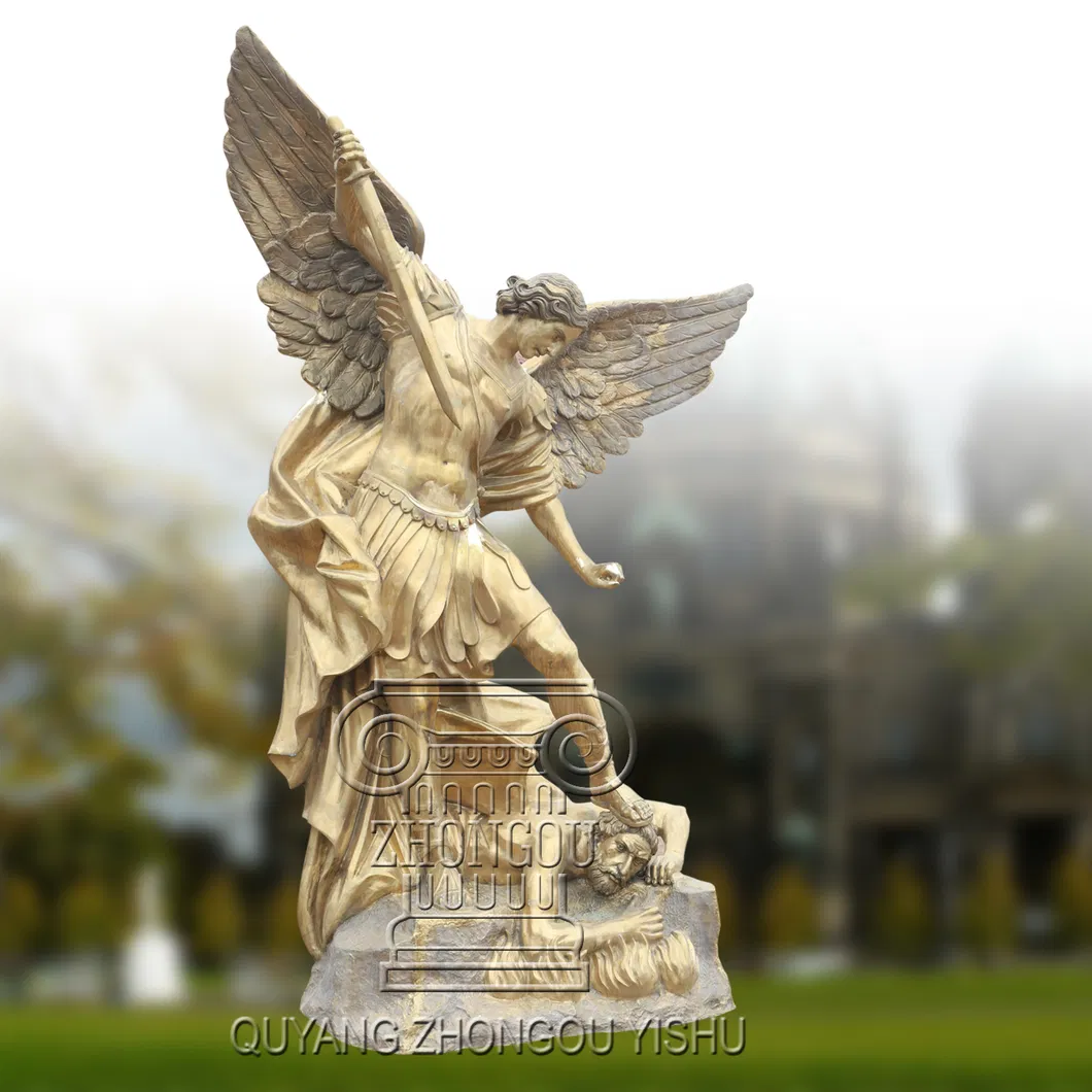 St. Michael Bronze Statue Garden Decoration Sculpture
