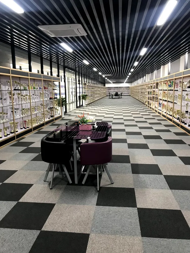 Stainless Steel Material Custom Bowl Shape Trophy Award with Soft Enamel Logo