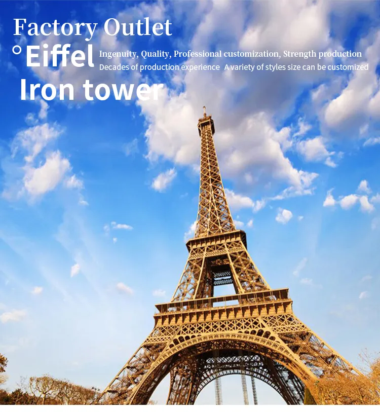 Stainless Steel Paris Eiffel Tower Replica for Park