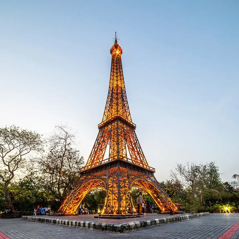 Stainless Steel Paris Eiffel Tower Replica for Park