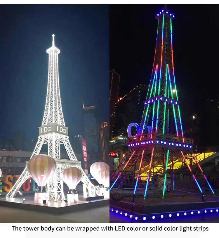 Stainless Steel Paris Eiffel Tower Replica for Park