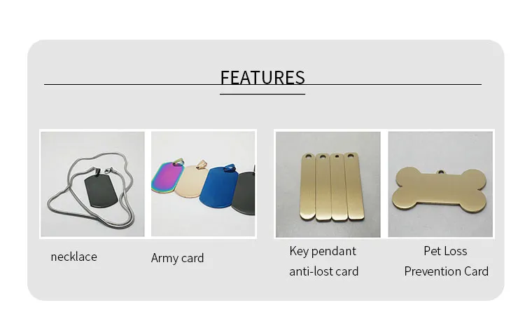 Stainless Steel Pet Paw Collar Charm Dog Tag