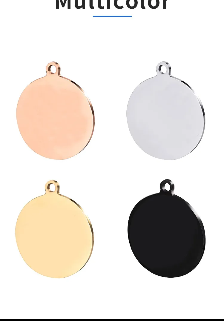 Stamping Blank Round Tags with Hole