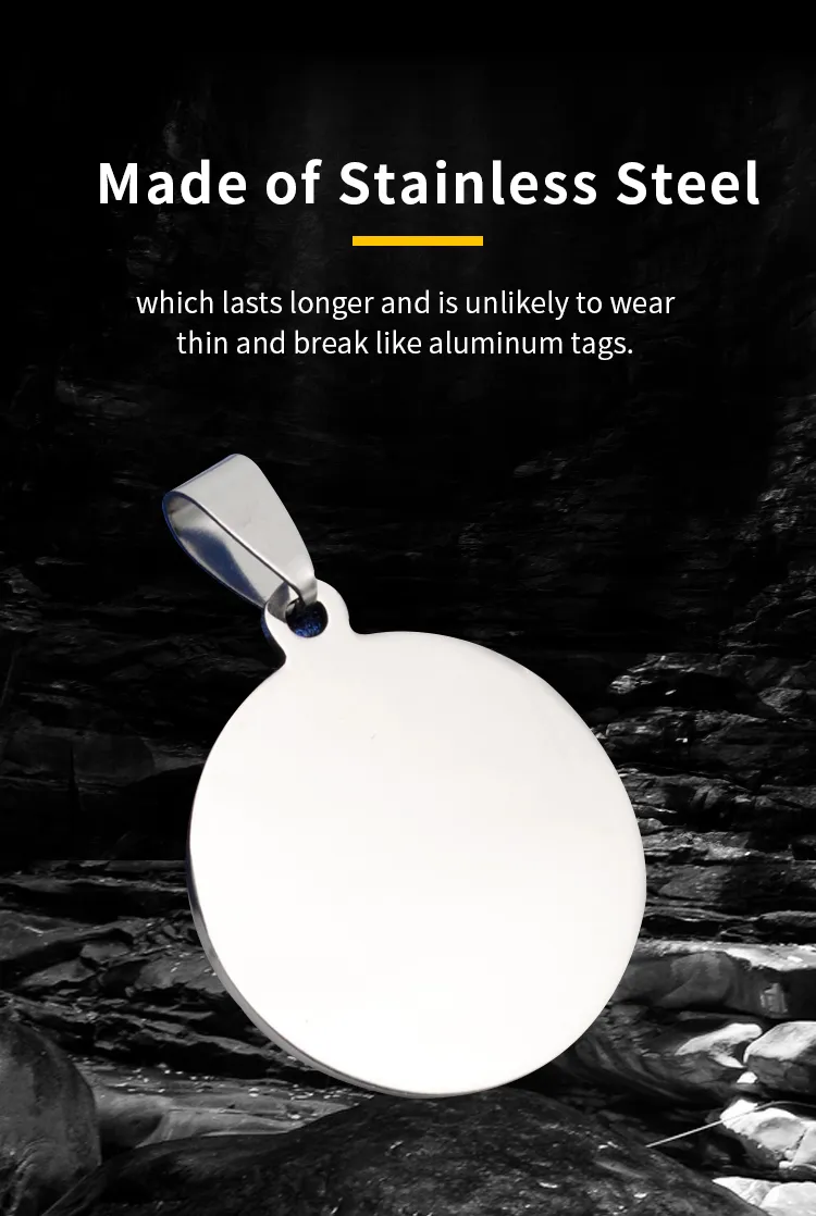 Stamping Blank Round Tags with Hole