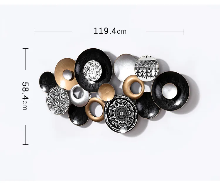 Wall Decoration Retro Iron Metal Home Art Wall Decoration for Home