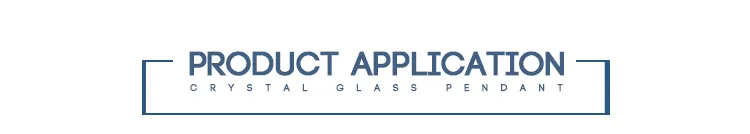 Water Drop Shape Crystal Glass Pendant for Curtain Decoration